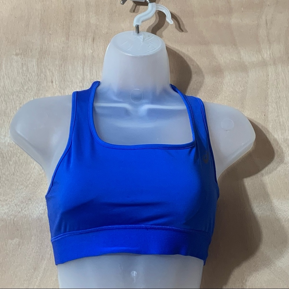 Women’s ASICS Size Small Padded Wire-Free Blue Sport Bra